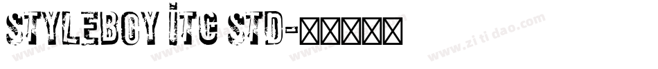 Styleboy ITC Std字体转换